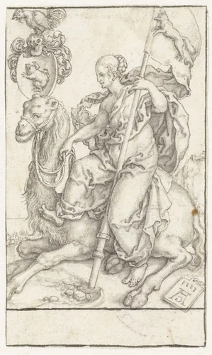 Onkuisheid by Heinrich Aldegrever, drawing, 1551