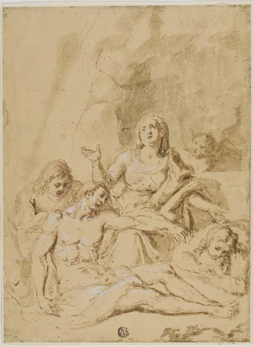 Pietà by Carlo Dolci
Annibale Carracci, drawing, 1597-1609