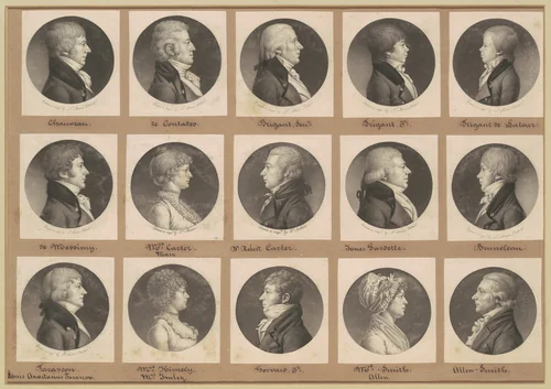 Saint-Mémin Collection of Portraits, Group 20 by Charles B. J. Févret de Saint-Mémin, volume, 1801