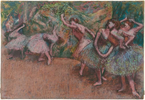 Ballet Scene by Edgar Degas, drawing, 1907