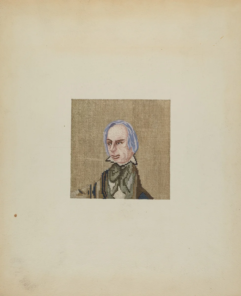 Needlepoint Picture by Jules Lefevere, index of american design, 1937