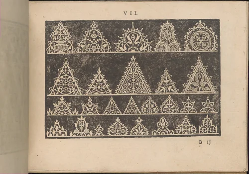 Prima Parte de' Fiori, e Disegni di varie sorti di Ricami Moderni, page 7 (recto) by Giovanni Battista Ciotti, book, 1591