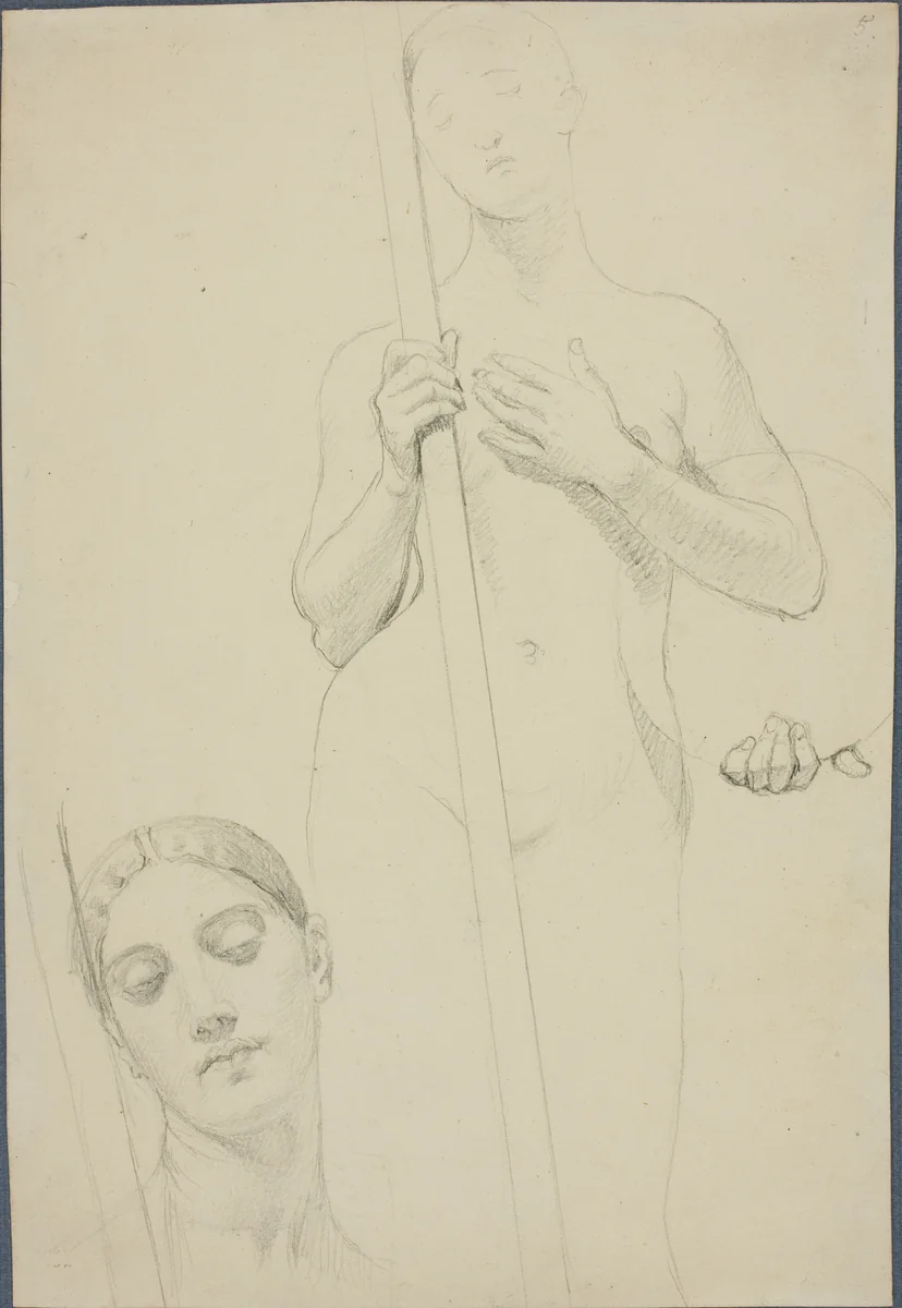 Study by Jean-Auguste-Dominique Ingres, drawing, 1837-1847
