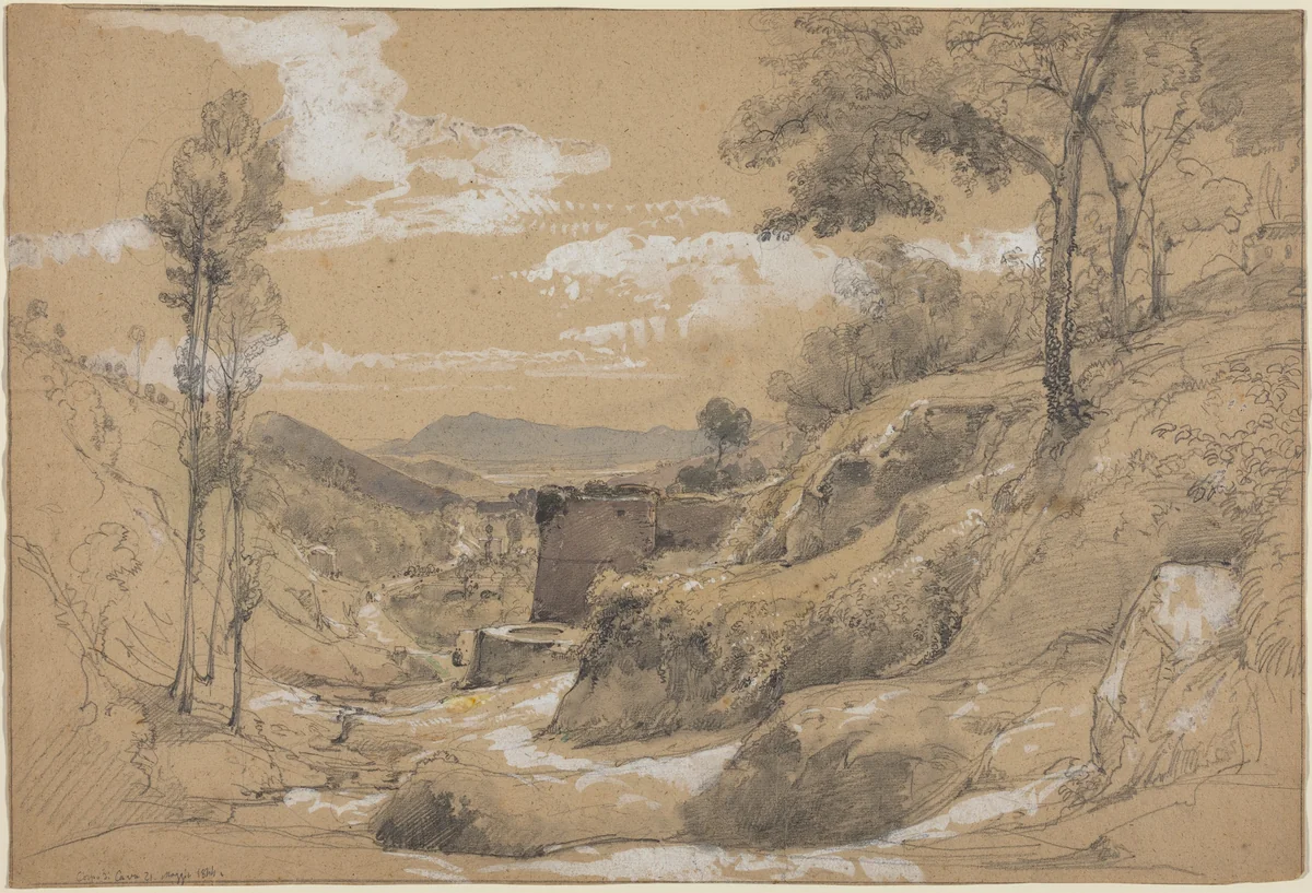 Corpo di Cava by Eduard Agricola, drawing, 1844