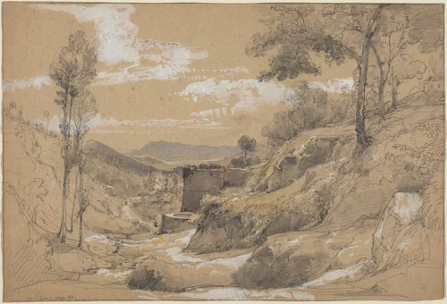 Corpo di Cava by Eduard Agricola, drawing, 1844