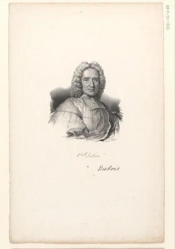 Portret van Guillaume kardinaal Dubois by anonymous, print, 1818-1842
