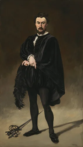 The Tragic Actor (Rouvière as Hamlet) by Edouard Manet, painting, 1866