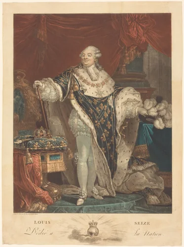 Louis Seize by Philibert Louis Debucourt, print, 1789