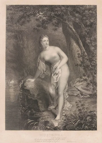 Musidora by Asher Brown Durand, print, 1825