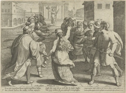 Gevaren van het proces by Unknown, print, 1593-1597