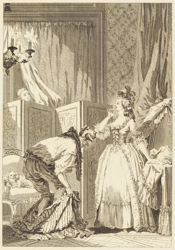 Le cocu battu et content by Jean Louis Delignon, print, 1755-1804