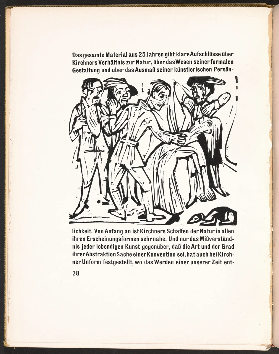In-text plate from Kirchner Zeichnungen (Kirchner Drawings) by Ernst Ludwig Kirchner, volume, 1925