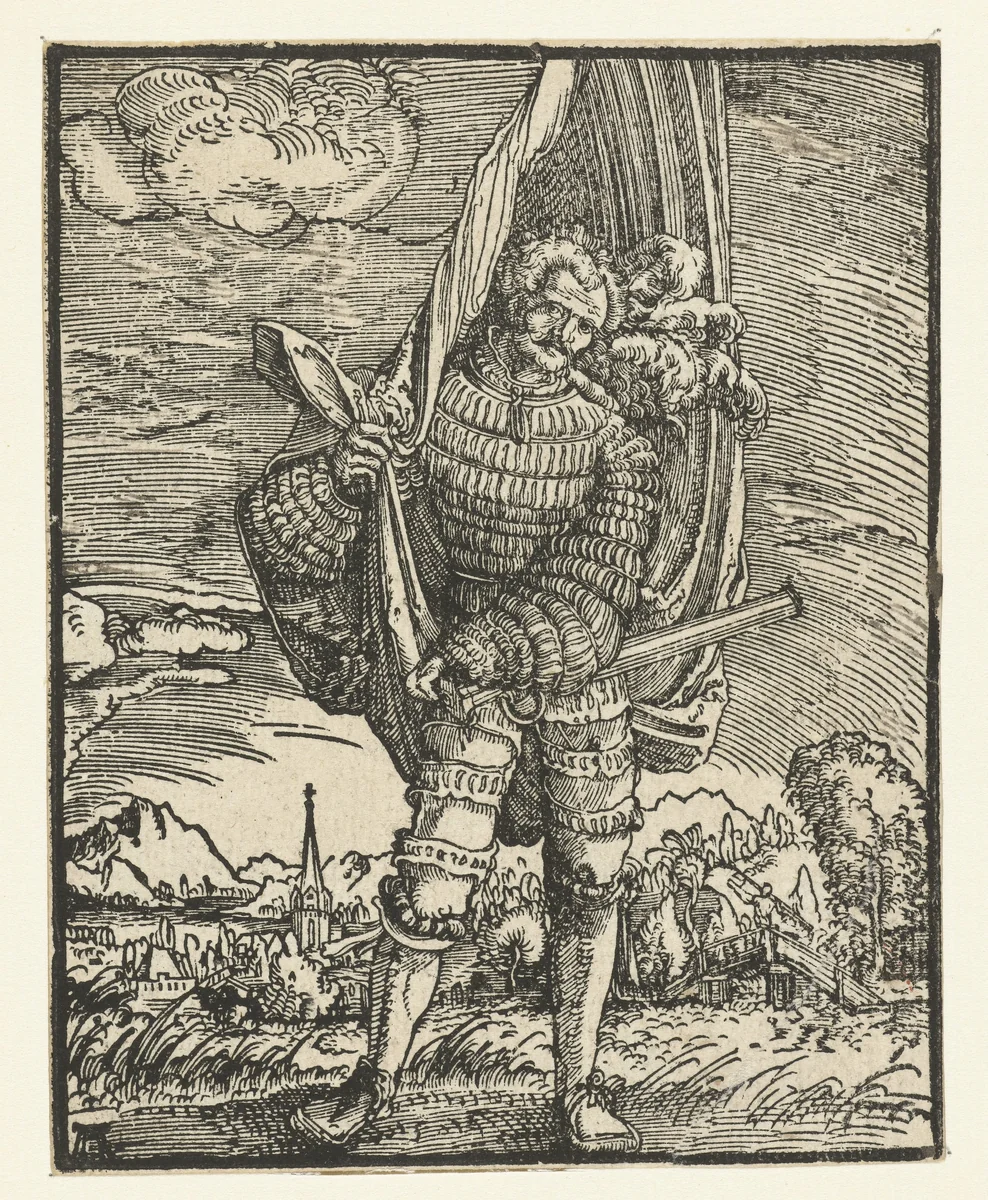 Vaandeldrager by Unknown, print, 1506-1538