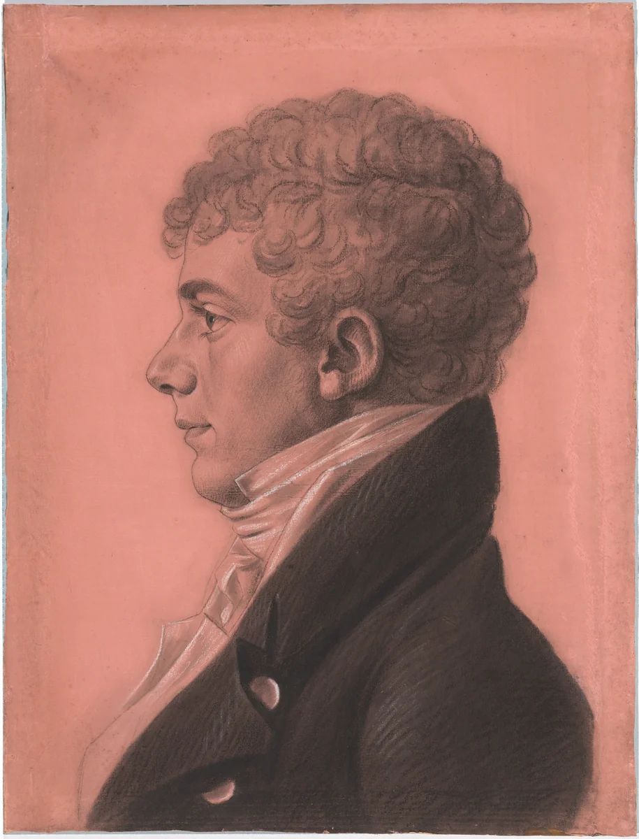 George Raleigh Dearborn by Charles B. J. Févret de Saint-Mémin, drawing, 1806