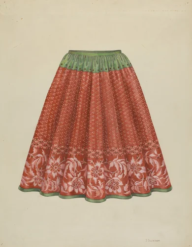 Child's Skirt by Syrena Swanson, index of american design, 1936