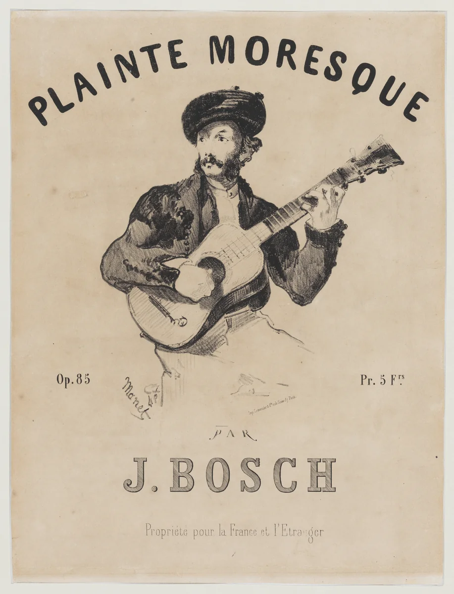 Plainte Moresque by Edouard Manet, print, 1866