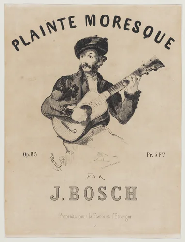 Plainte Moresque by Edouard Manet, print, 1866