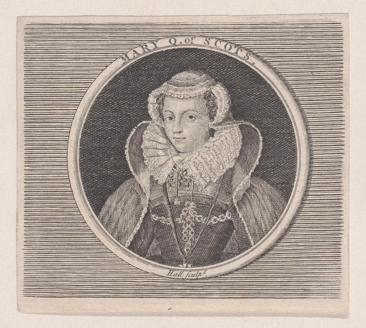 Mary, Queen of Scots by John Hall, print, 1700-1799