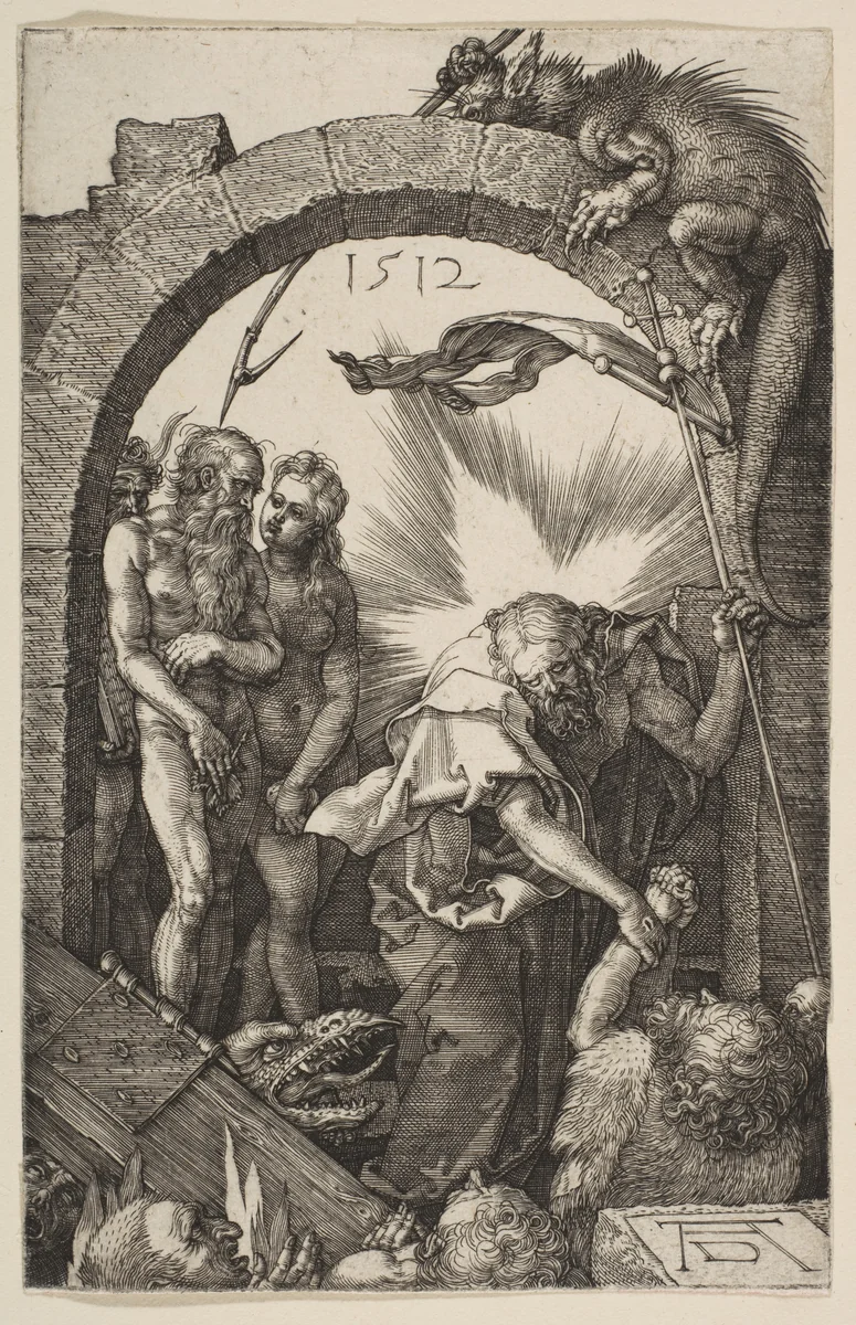 Christ in Limbo, from "The Passion" by Albrecht Dürer, print, 1512