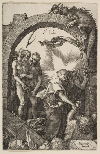 Christ in Limbo, from "The Passion" by Albrecht Dürer, print, 1512