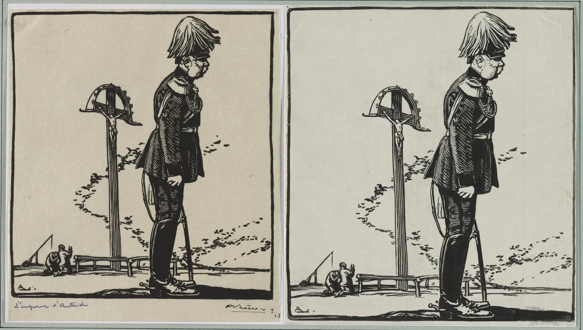 L'Empereur d'Autriche by Auguste Louis Lepère, print, 1914