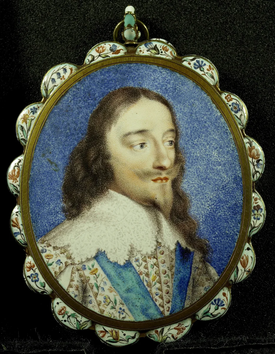 Karel I (1600-49), koning van Engeland by Henri Toutin, painting, 1636