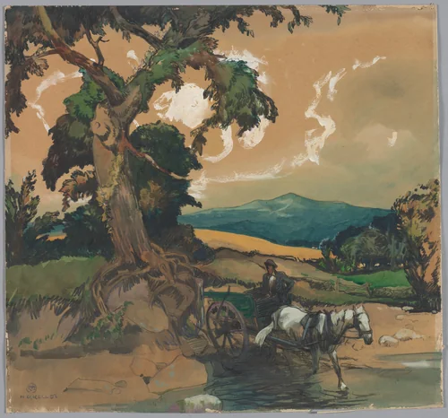 The Ford by Henry Keller, drawing, 1919