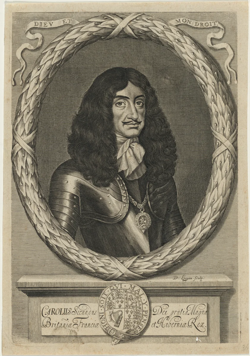 Charles II by David Loggan, print, 1635-1700