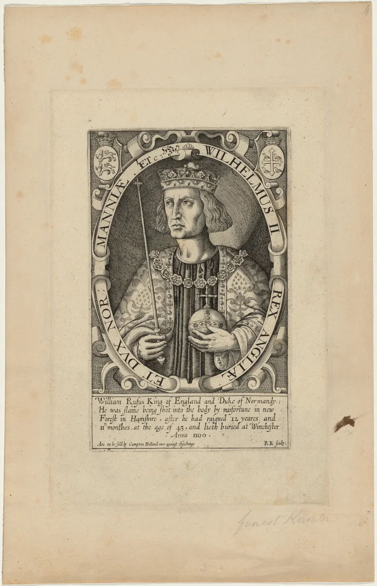William II by Renold Elstrack, print, 1571-1625
