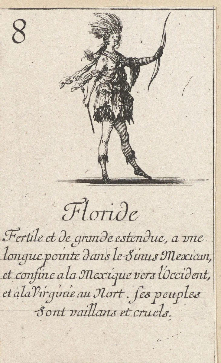 Vrouw uit Florida by Stefano della Bella, print, 1620-1664