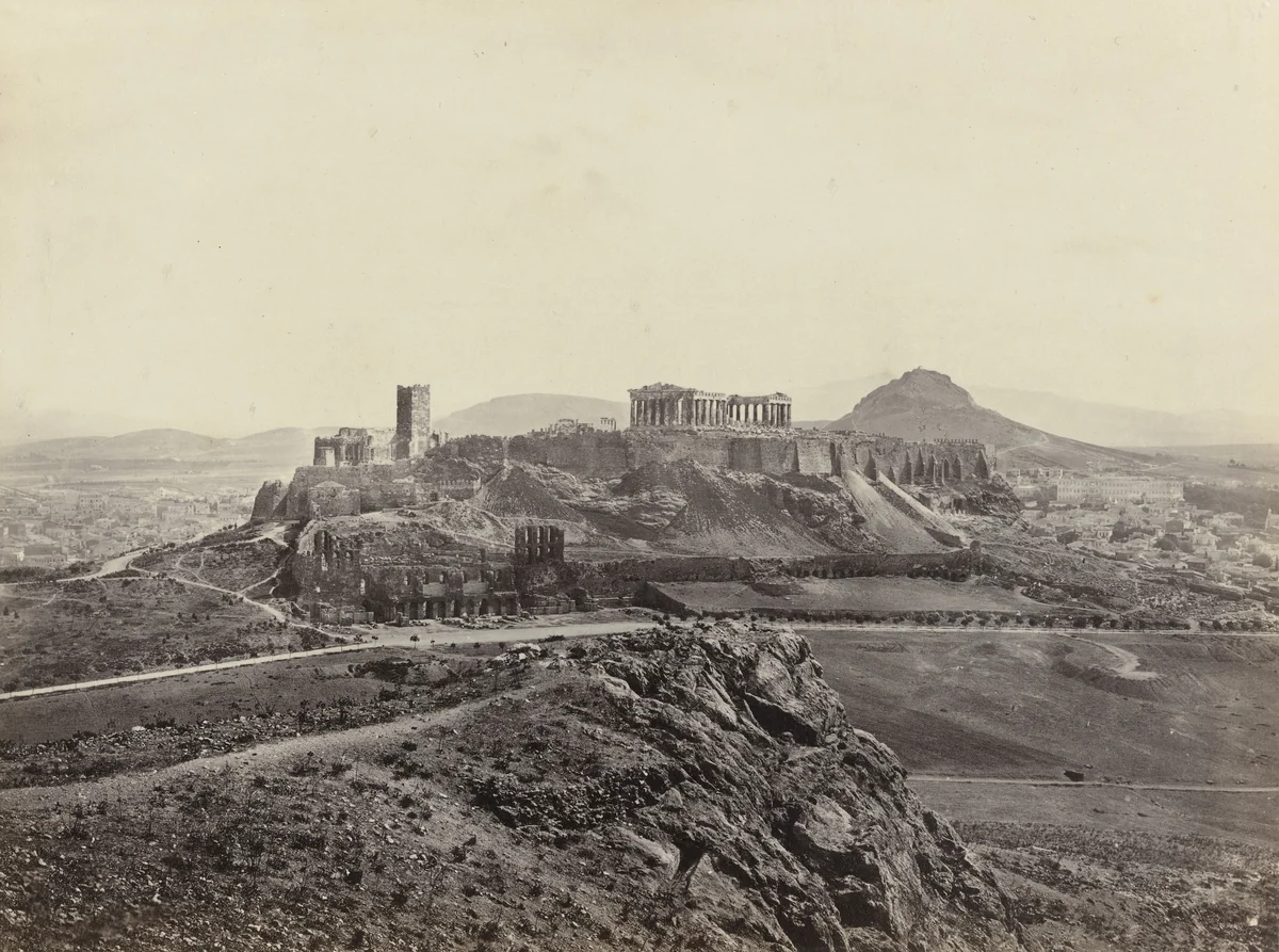 Athens, with the Acropolis (#619) by Francis Frith, photograph, 1860