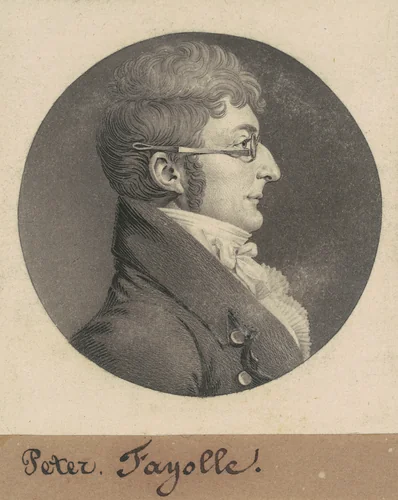 Peter Fayolle by Charles B. J. Févret de Saint-Mémin, print, 1809
