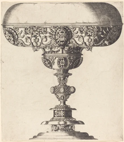 Cup by Wenzel Jamnitzer, print, 1508-1585