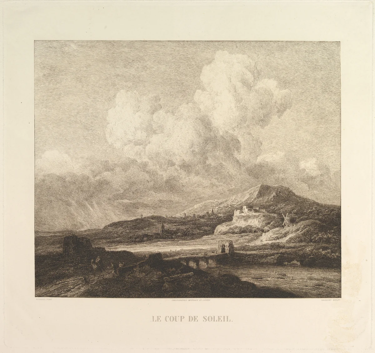 A Burst of Sunlight by Charles-François Daubigny, print, 1860