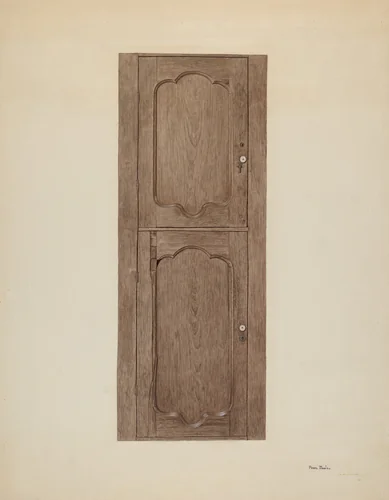 Three-cornered Safe by Pearl Davis, index of american design, 1939