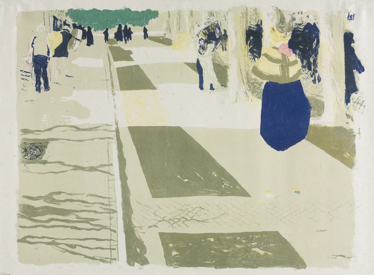 The Avenue by Edouard Vuillard, print, 1899