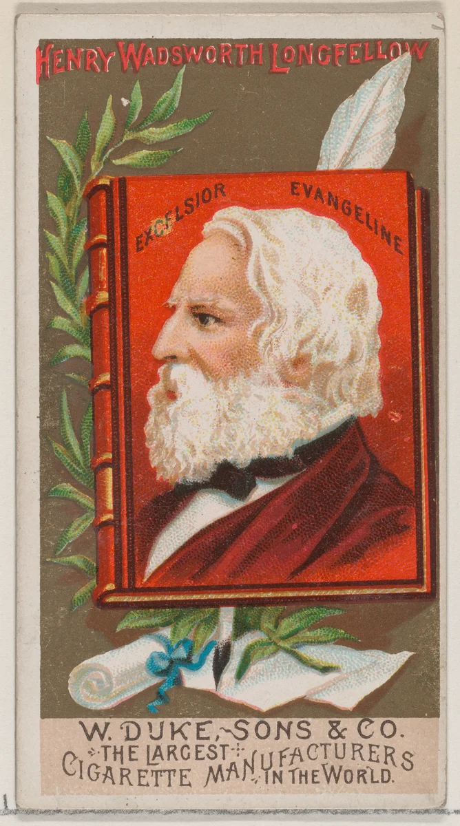 Henry Wadsworth Longfellow, from the series Great Americans (N76) for Duke brand cigarettes by W. Duke, Sons & Co., print, 1888