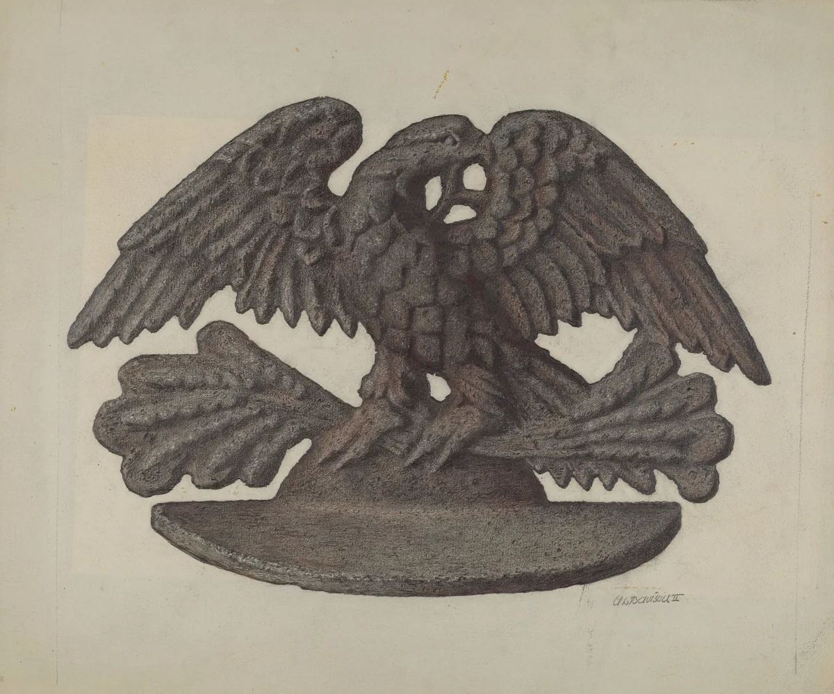 Door Stop: Eagle by Austin L. Davison, index of american design, 1939