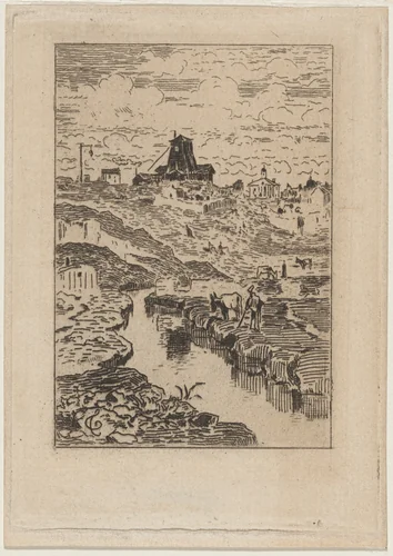 Le Puits de la Butte-aux-Cailles by Félix-Hilaire Buhot, print, 1847-1898