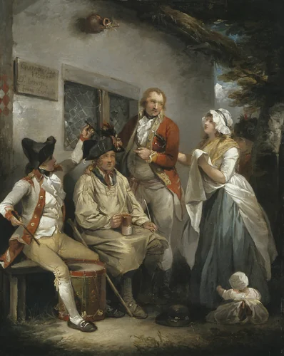 Trepanning a Recruit by George Morland, painting, 1785-1795