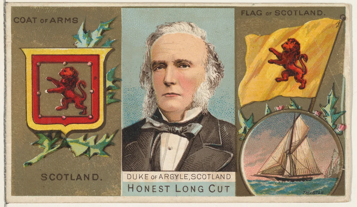 Duke of Argyle, Scotland, from the Rulers, Flags, and Coats of Arms series (N126-1) issued by W. Duke, Sons & Co. by W. Duke, Sons & Co., print, 1888
