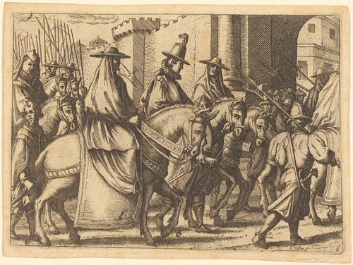 Entry into Ferrara by Jacques Callot, print, 1612