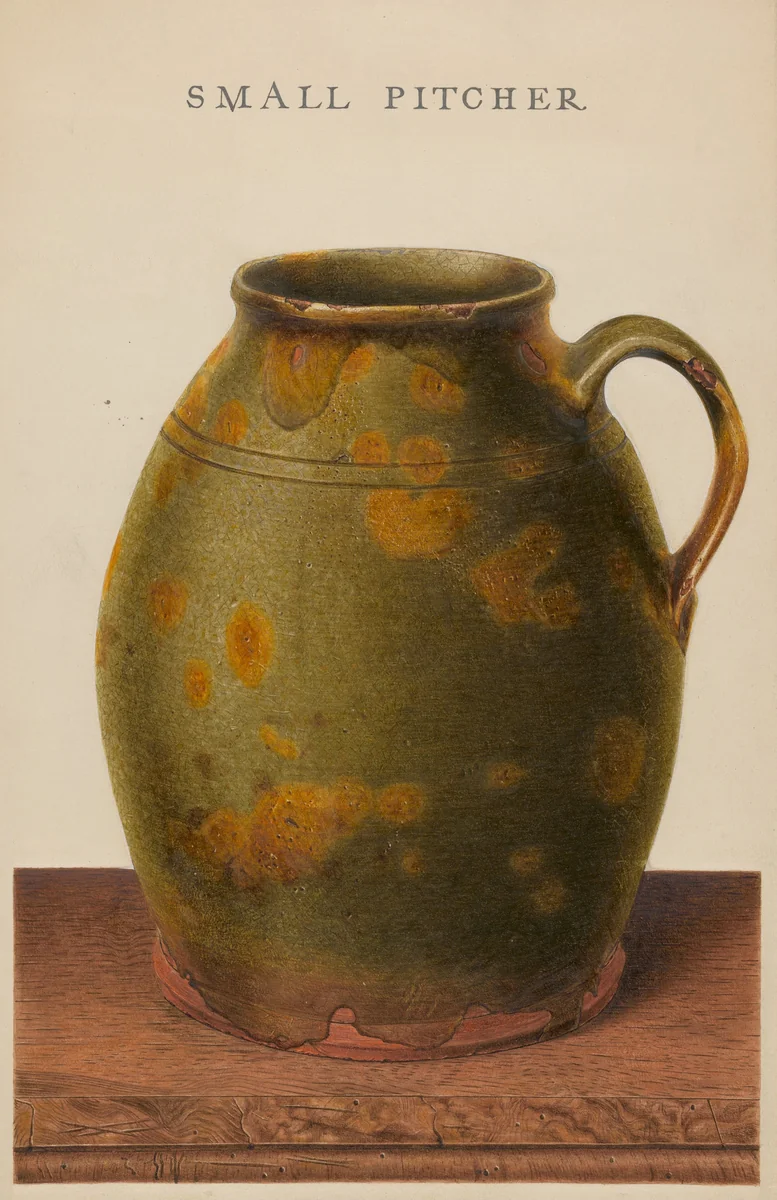 Jug by Alfred Parys, index of american design, 1939