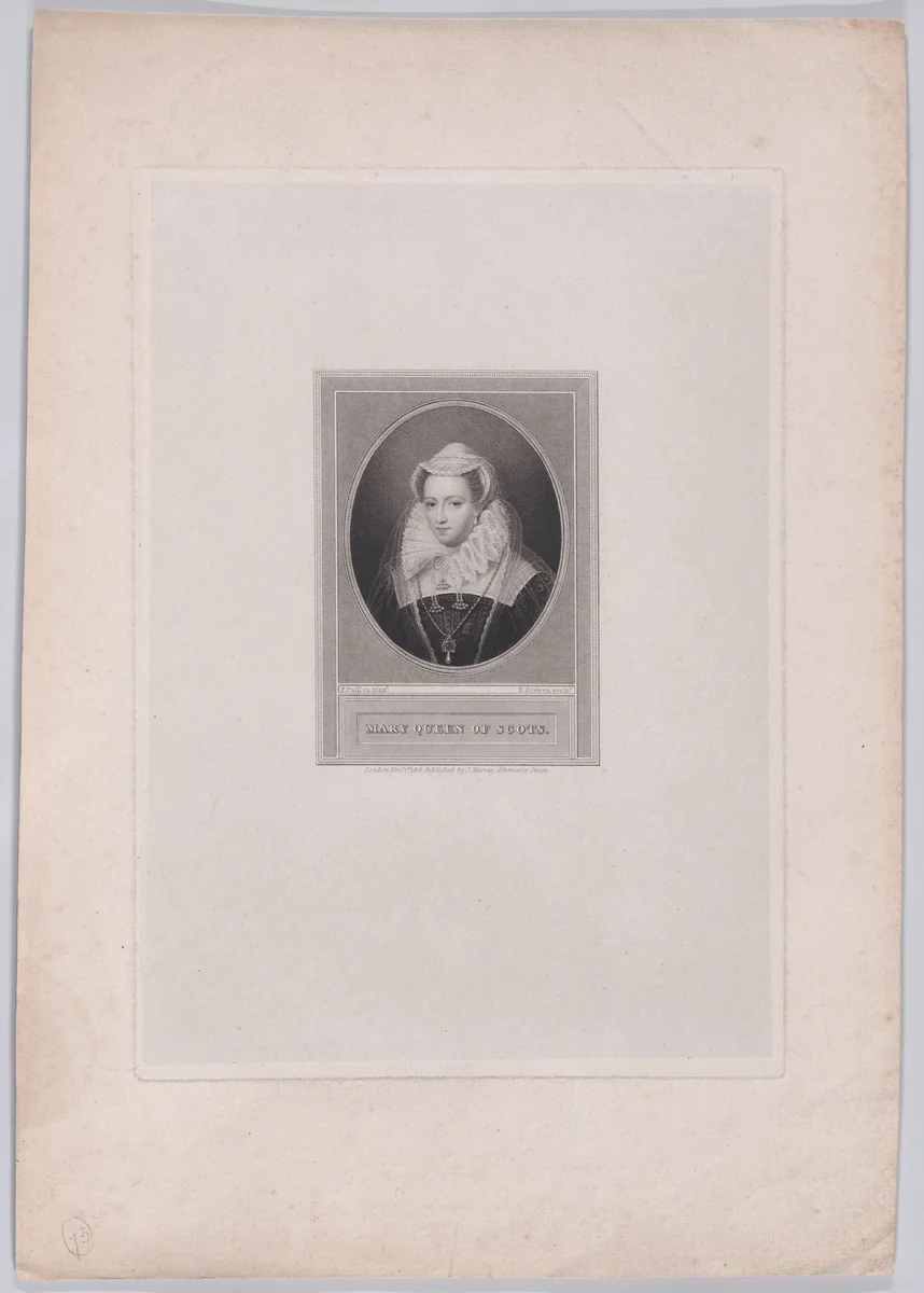 Mary, Queen of Scots by Edward Scriven, print, 1818
