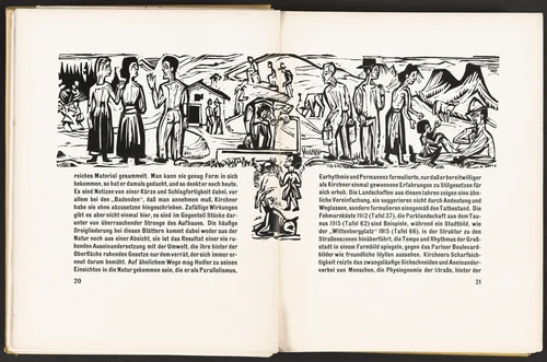 In-text plate from Kirchner Zeichnungen (Kirchner Drawings) by Ernst Ludwig Kirchner, volume, 1925