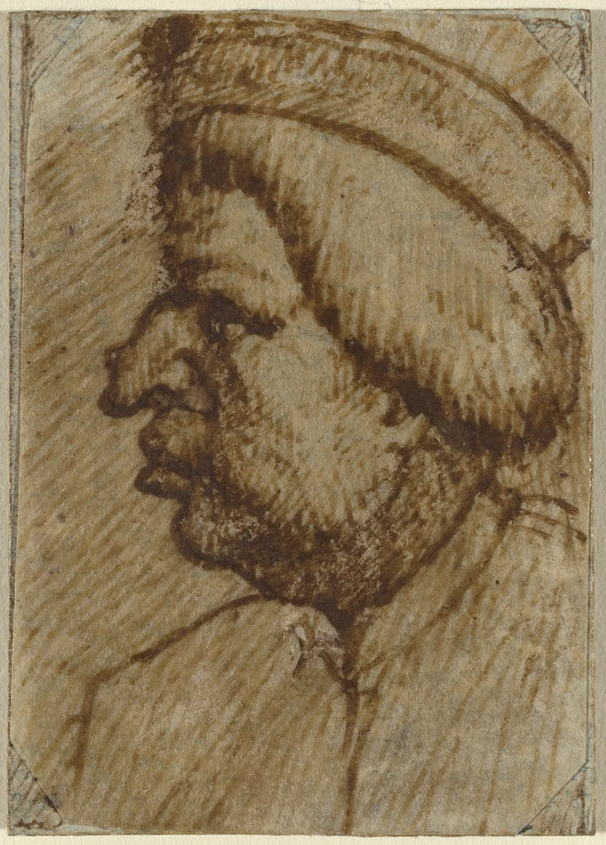 Profile of a Man by Lombard, drawing, 1500-1599