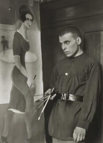Painter [Gottfried Brockmann] by August Sander, photograph, 1924