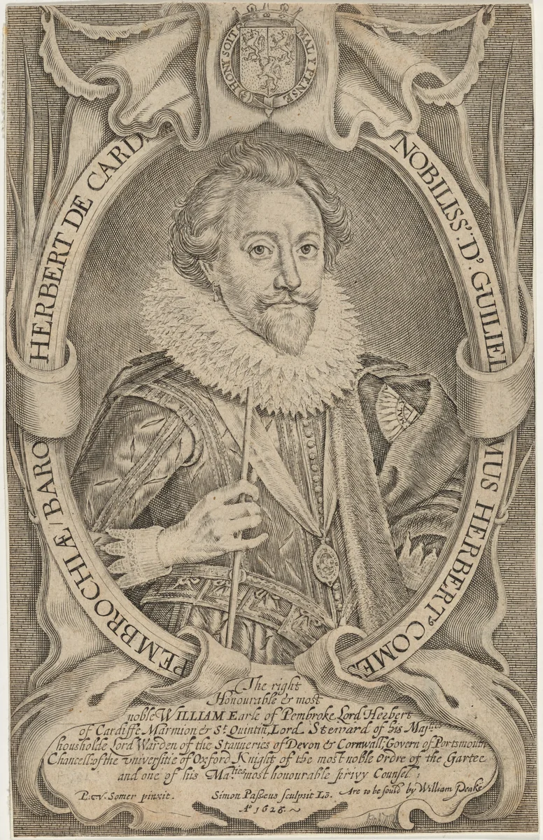 William Herbert, Third Earl of Pembroke by Simon van de Passe
Paulus van Somer I, print, 1595-1647
