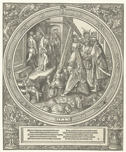 Pilatus toont Christus aan het volk (Ecce Homo) by Unknown, print, 1517
