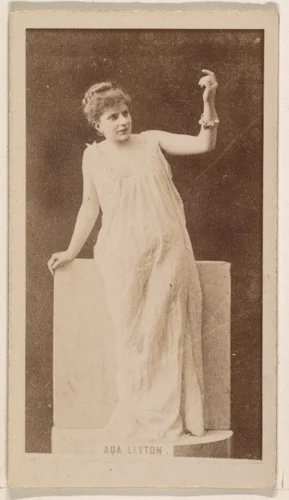 Ada Leyton, from the Actresses series (N245) issued by Kinney Brothers to promote Sweet Caporal Cigarettes by Kinney Brothers Tobacco Company, photograph, 1890